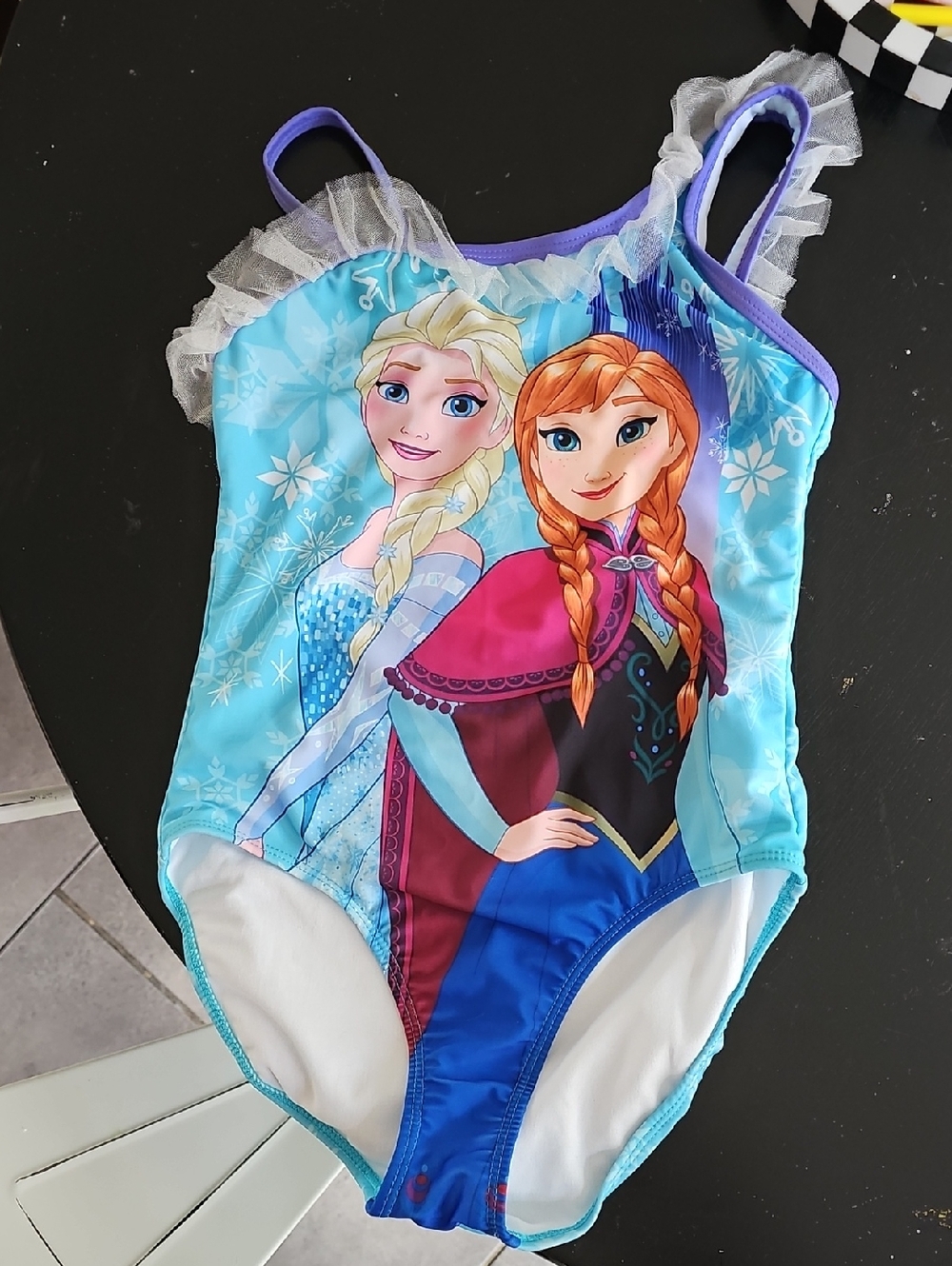 Frozen Elsa & Ana Bathing Suit Youth Large